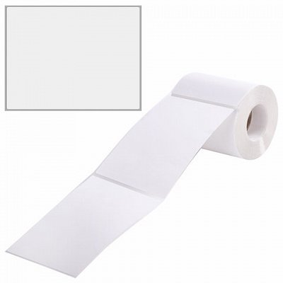 Этикетка ТермоЭко (100×150 мм), 300 этикеток в ролике, прозрачная подложка, светостойкость до 2 месяцев, 114510