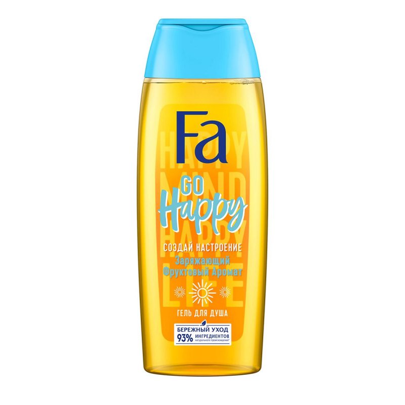 превью Гель для душа Fa Go Happy Заряжающий фруктовый аромат 250 мл