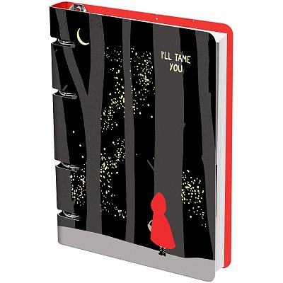 Тетрадь на кольцах А5, 100л., MESHU «Little red», картон, матовая ламинация, тиснение фольгой