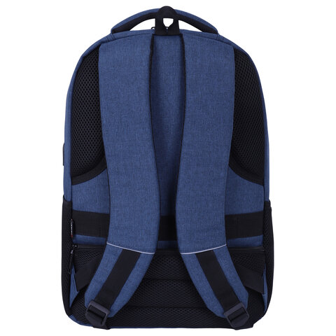 Рюкзак HEIKKI SECURE (ХЕЙКИ) универсальный, отделение для ноутбука, синий, 46×31x19 см