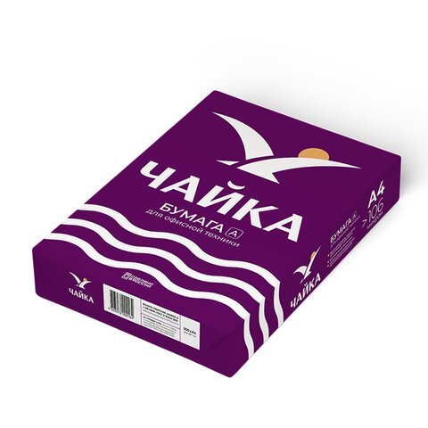 Бумага офисная А480 г/м2500 л. марка АЧАЙКАРоссия168% (CIE)