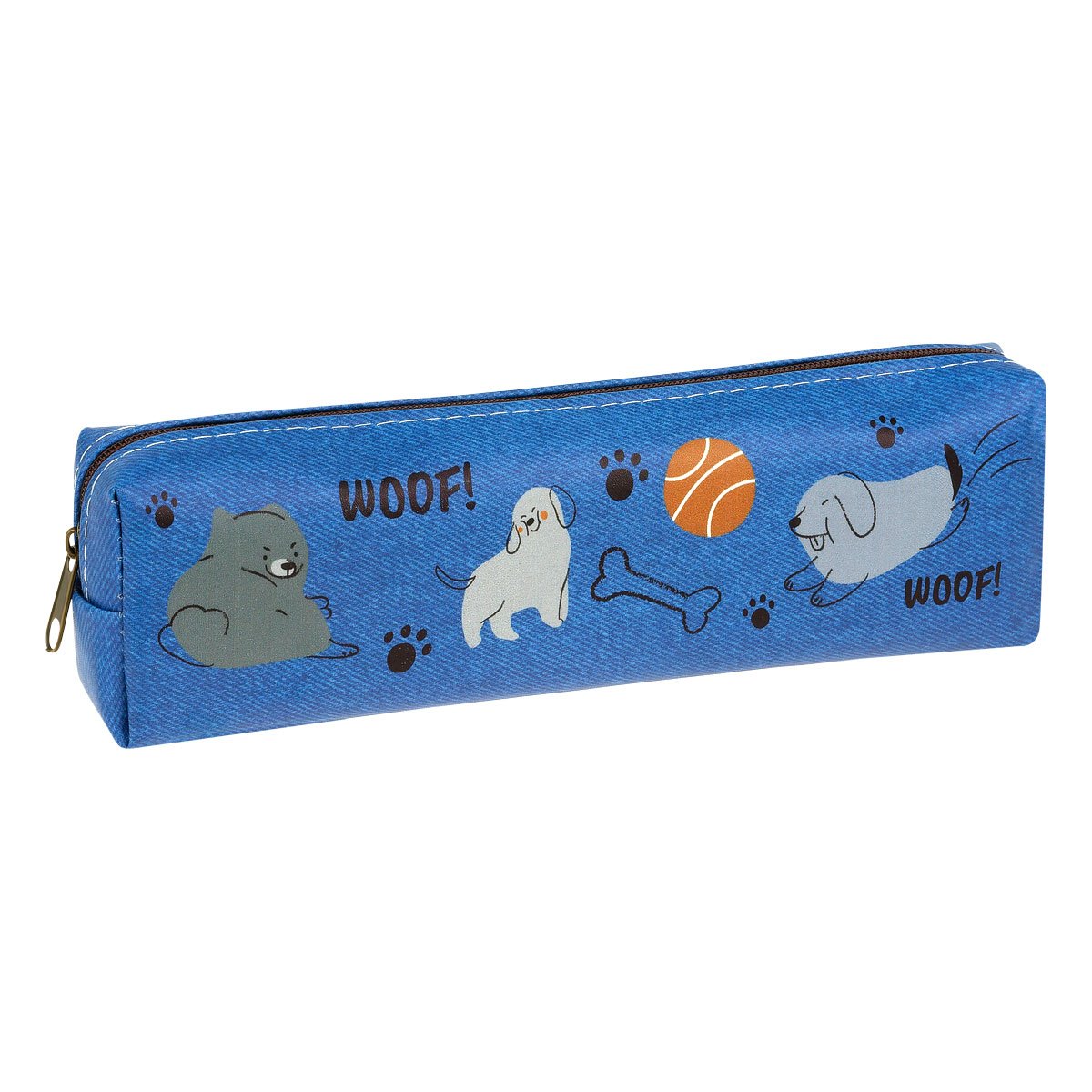 Пенал мягкий 200×55×40 MESHU «Woof», искусственная кожа