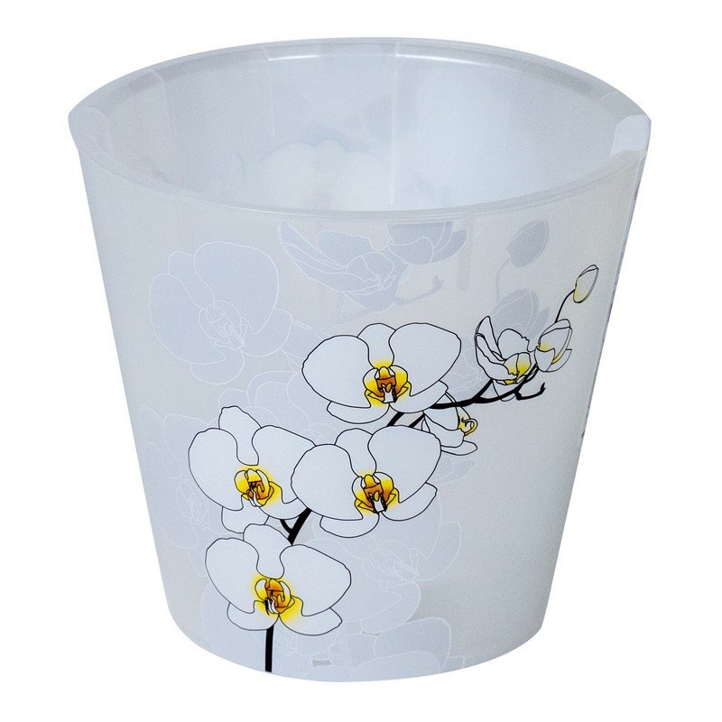 превью Горшок для цветов InGreen Фиджи Орхид Белая орхидея 1.6 л