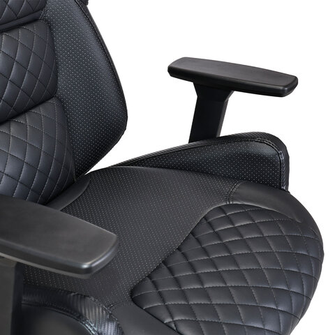 Кресло BRABIX PREMIUM «Tokyo EX-595», регулируемый подголовник, рециклированная кожа, черное
