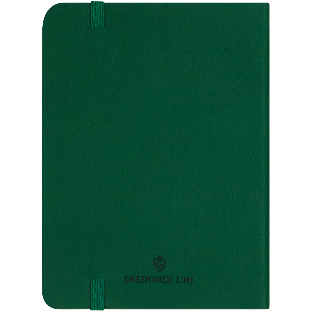 Записная книжка А6 80л. ЛАЙТ, кожзам, Greenwich Line «Classic. Olive», с резинкой, фактурное тиснение, блок в клетку