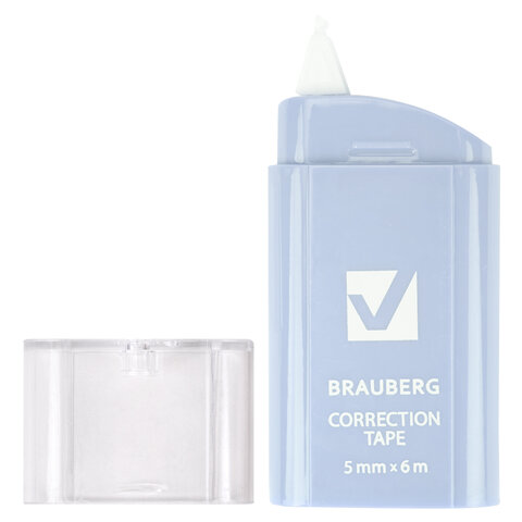 Корректирующая лента BRAUBERG COMPACT PASTEL5 мм х 6 мКОМПЛЕКТ 6 штукпенал с zip-lock272496