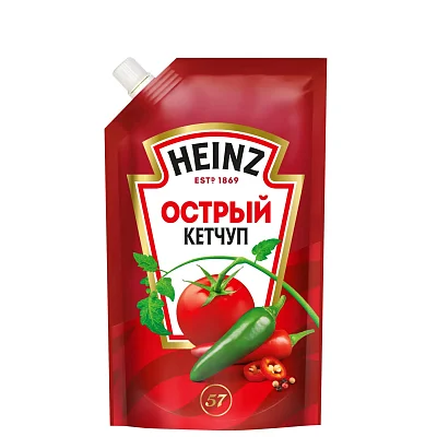 Кетчуп Heinz Острый дой-пак, 320 г