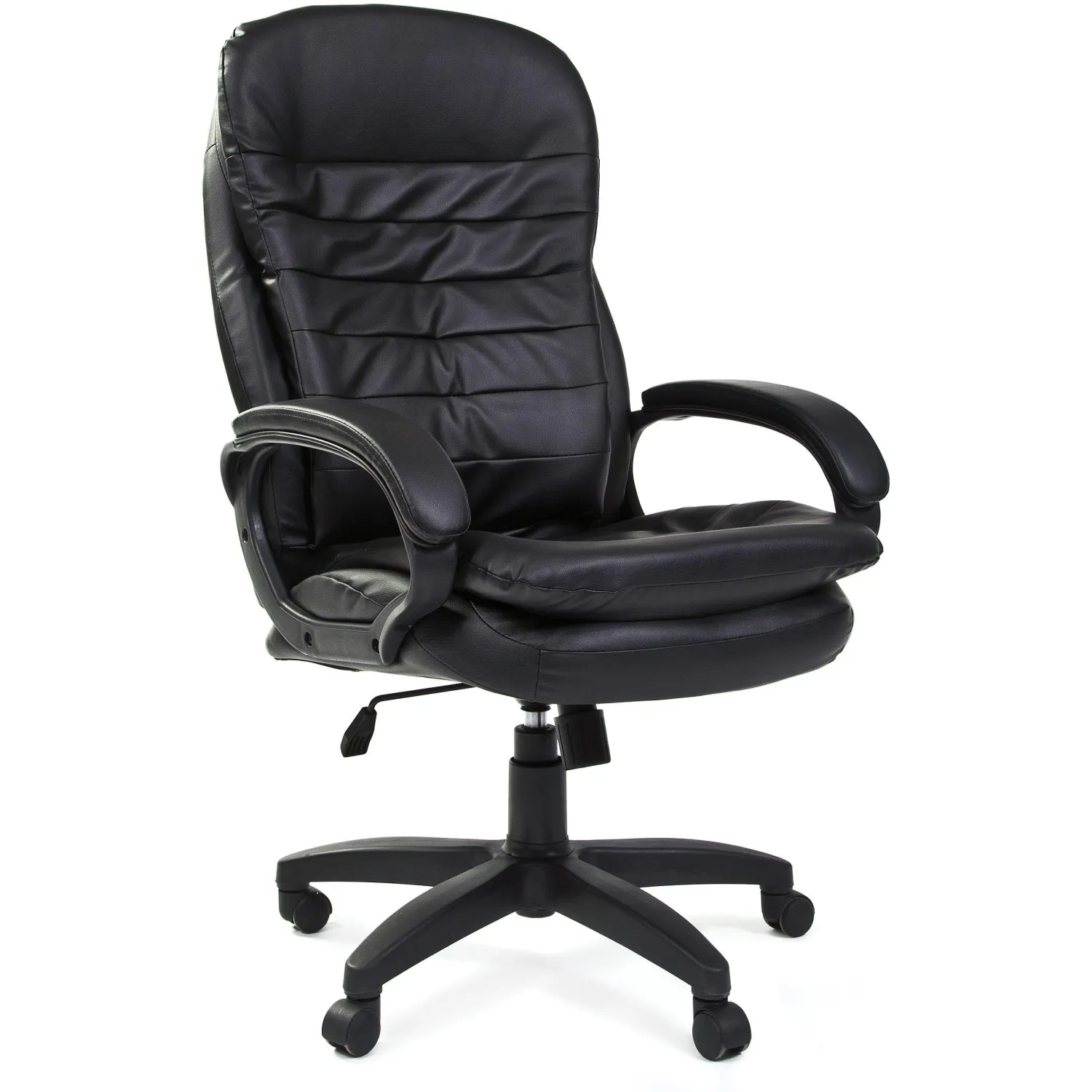 превью Кресло для руководителя Комус Мебель (Easy Chair) Easy Chair 515 чёрное (экокожа, пластик)