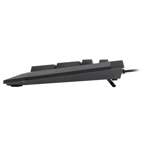 Клавиатура проводная игровая SONNEN KB-7700, USB, 104 клавиши + 10 программируемых клавиш, 3 режима подсветки, черная