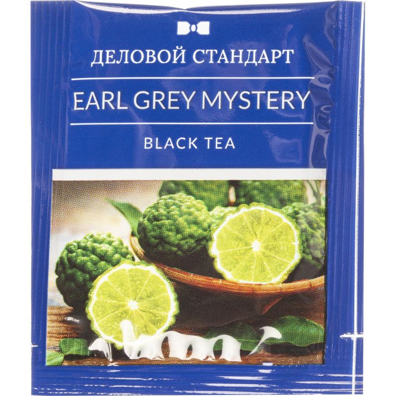 Чай Деловой Стандарт Earl grey mystery черн. с бергамотом 100 пакx2гр