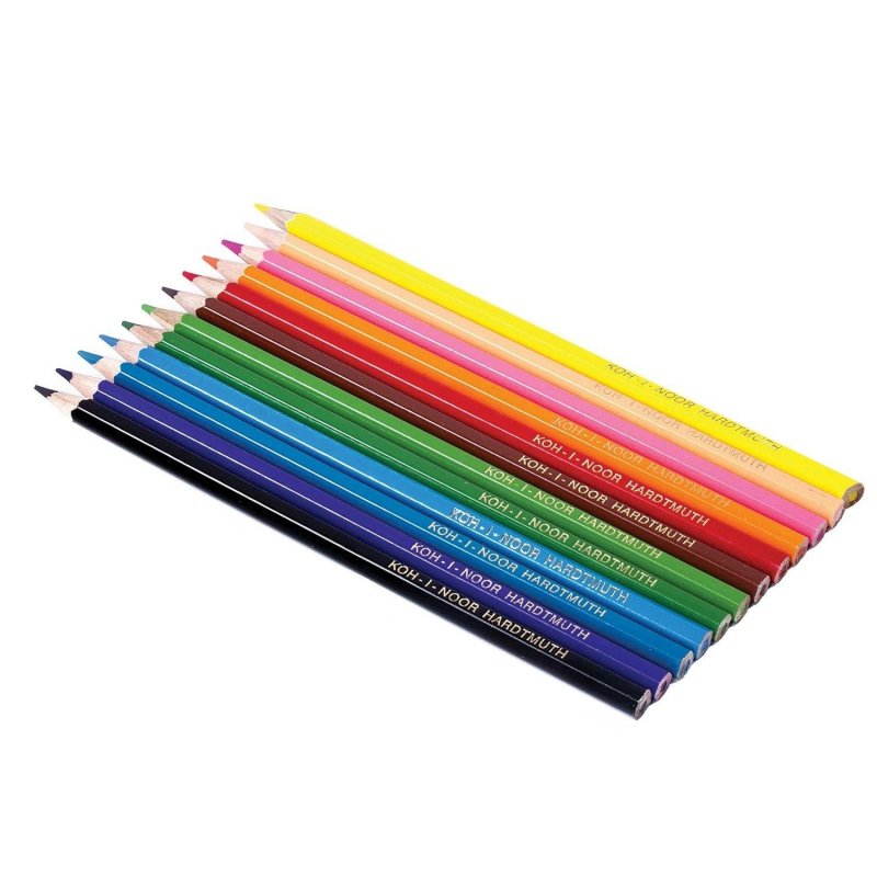 Карандаши цветные Koh-I-Noor Teenage 12 цветов шестигранные
