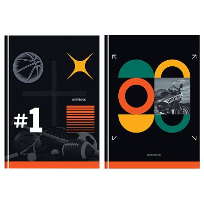 Бизнес-блокнот А5, 80л., BG «Sport format», soft-touch ламинация