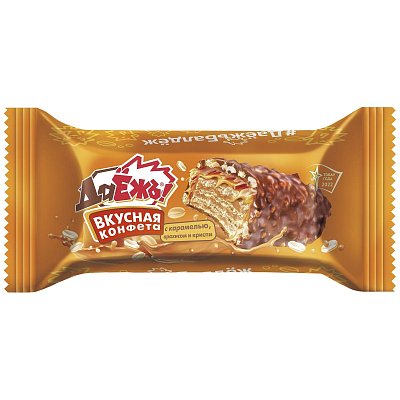 Конфеты ДаЕжь с карамелью, арахисом и криспи 1.5кг уп