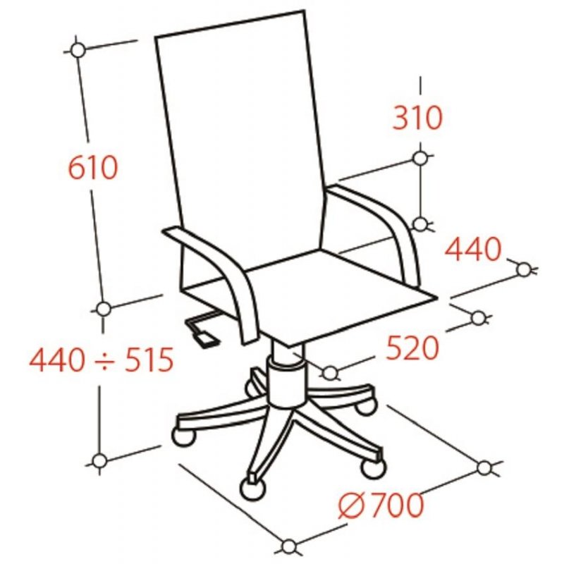  для руководителя Easy Chair-571 TTW черное (ткань/сетка/металл .