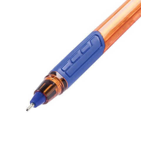Ручка шариковая масляная BRAUBERG «Extra Glide GT Tone Orange», СИНЯЯ, узел 0.7 мм, линия письма 0.35 мм