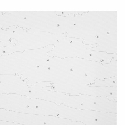 Картина по номерам 40×50 см, ОСТРОВ СОКРОВИЩ «Лунная ночь», на подрамнике, акрил, кисти