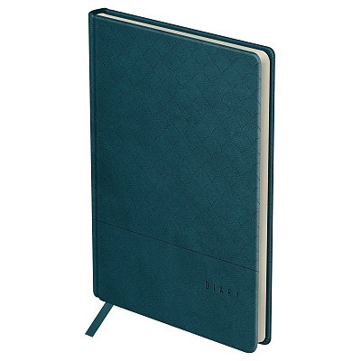 Ежедневник недатированный, А5, 136л., твердый переплет, кожзам, BG «Pattern. Dark teal», бирюзовый