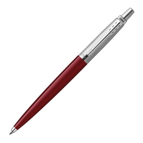 превью Ручка шариковая PARKER «Jotter Plastic CT», корпус красный, детали из нержавеющей стали, синяя