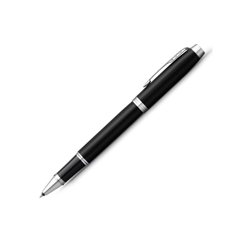 Ручка-роллер Parker «IM Essential Muted Black CT» черная, 0.8мм, подарочная упаковка