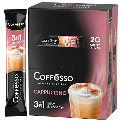 Кофе растворимый порционный COFFESSO «3 в 1 Cappuccino», пакетик 15 г