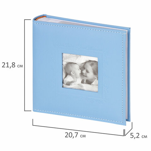 Фотоальбом BRAUBERG «Cute Baby» на 200 фото 10×15 смпод кожубумажные страницыбокссиний391142