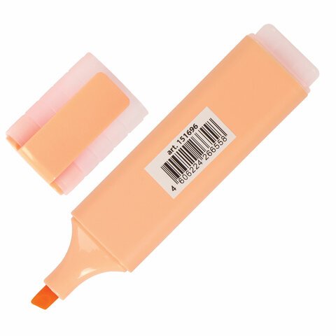 Текстовыделитель BRAUBERG «ORIGINAL PASTEL», ПЕРСИКОВЫЙ, линия 1-5 мм