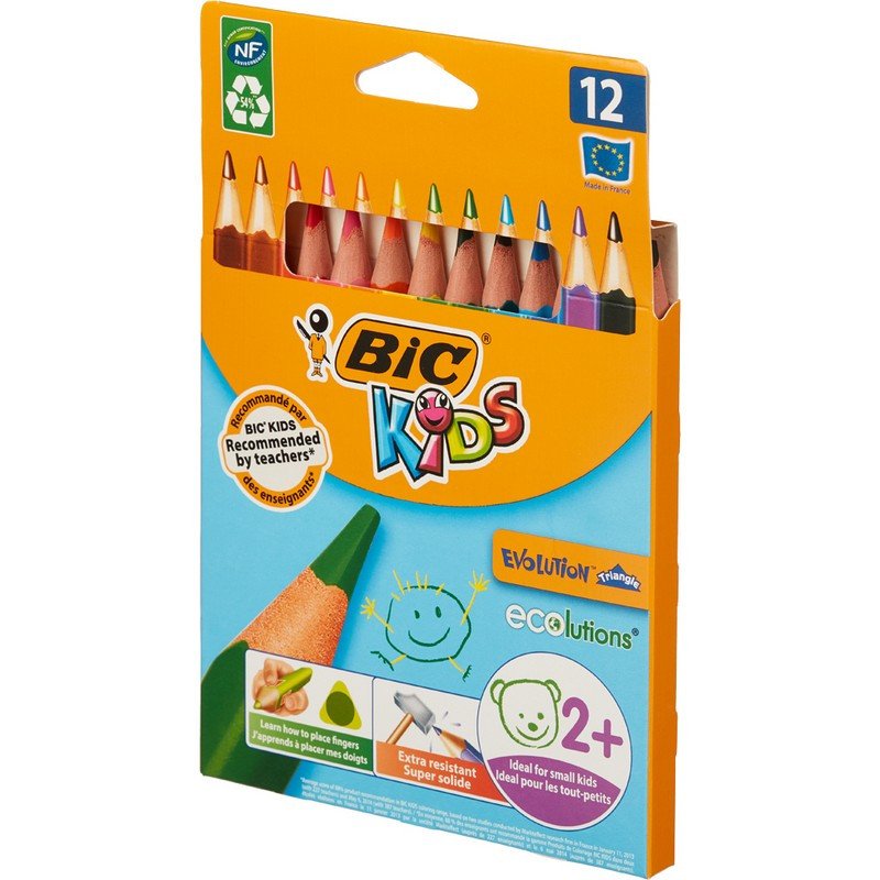 Карандаши цветные BIC Evolution 12 цветов
