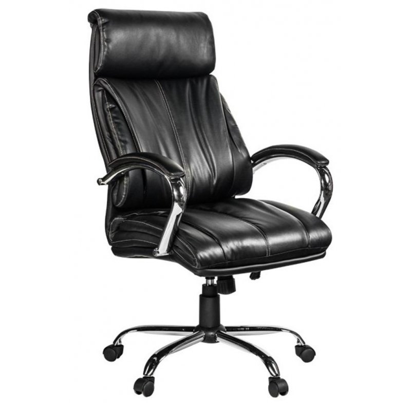 Кресло для руководителя Easy Chair 516 RT черное (рециклированная кожа/металл)