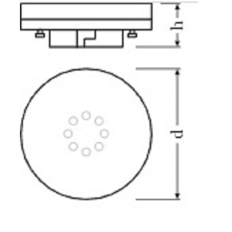 Лампа светодиодная Osram  GX53  7Вт  GX53  550 Лм  4000 К спот