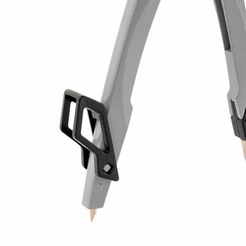 Готовальня BRAUBERG ULTRA, 4 предмета: циркуль 135 мм, запасные грифели, насадка, графитовый цвет