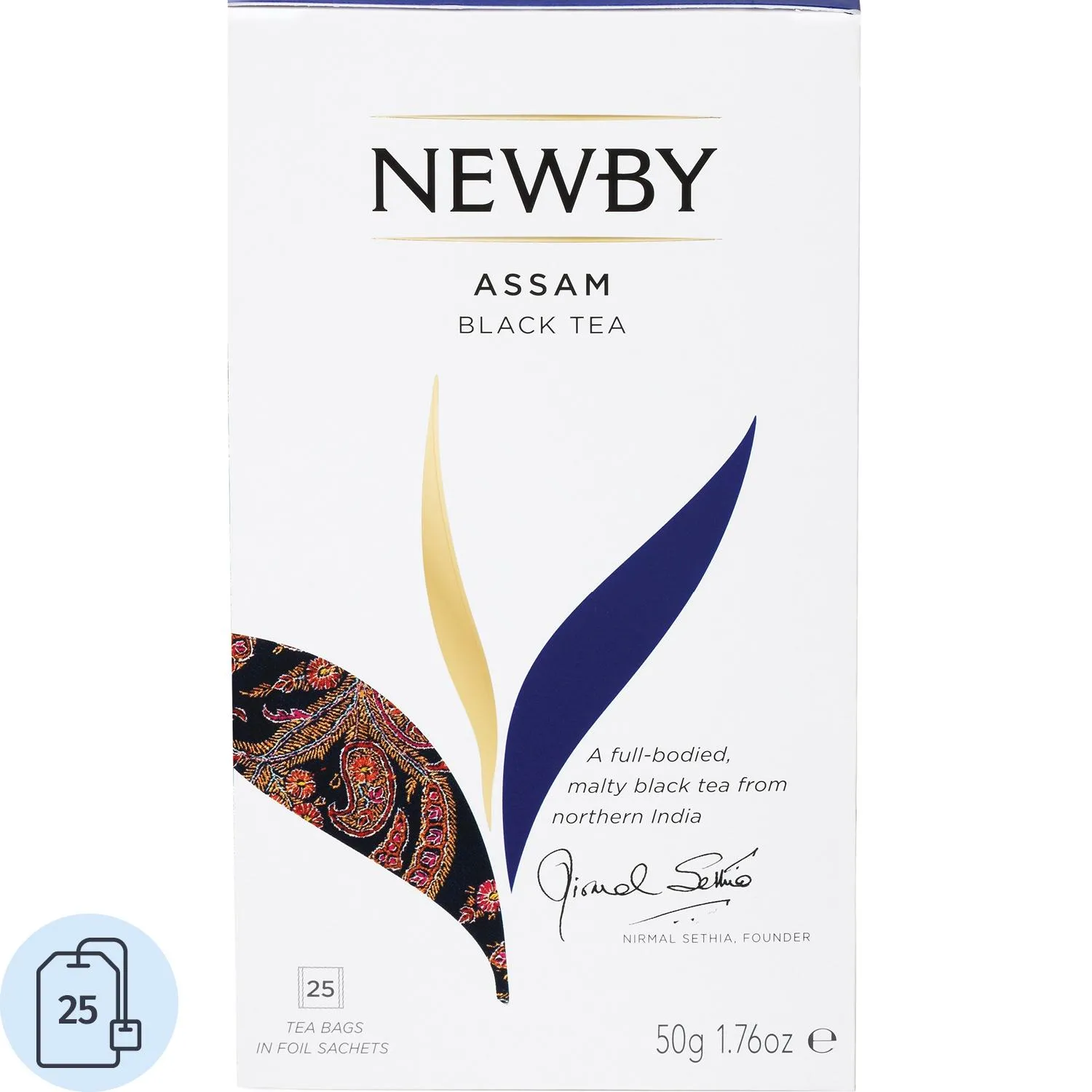 Чай чёрный Newby Assam 25 пакетиков