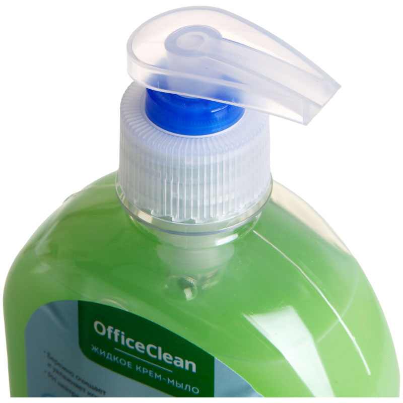 Мыло-крем жидкое OfficeClean «Алоэ антибактериальное», с дозатором, 300мл