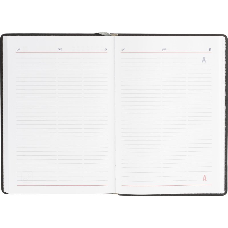 Ежедневник недатированный Attache искусственная кожа Soft Touch А5 180 листов темно-синий (143×210 мм)