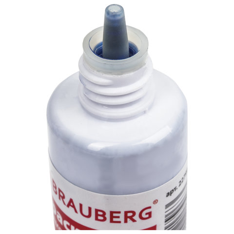 Краска штемпельная BRAUBERG PROFESSIONAL, clear stamp, синяя, 30 мл, на водной основе