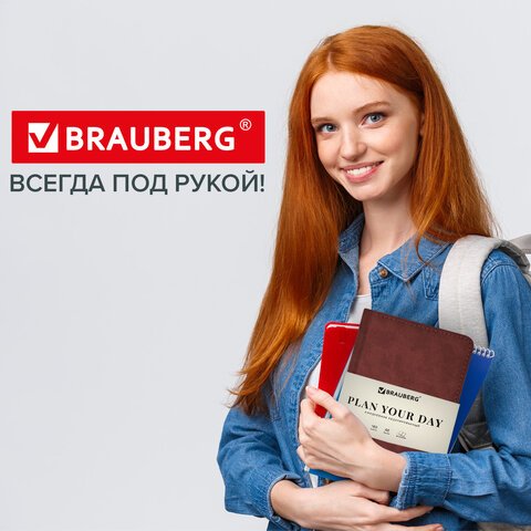 Ежедневник недатированный А5 138×213 мм BRAUBERG «Status», под кожу, 160 л., коричневый