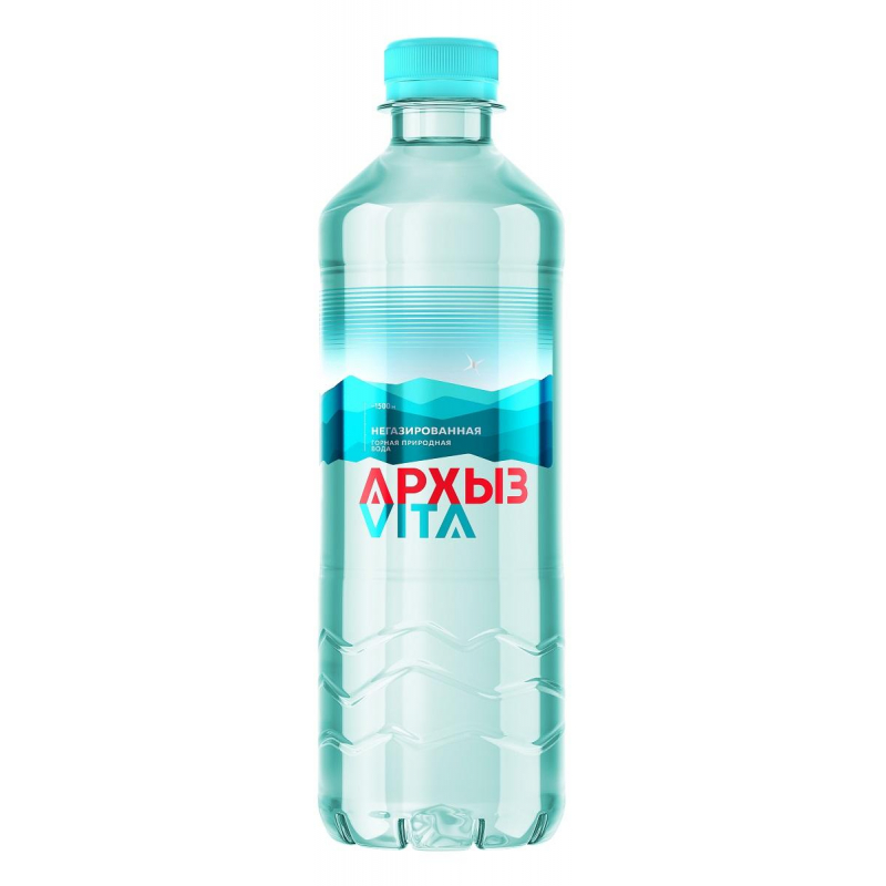 Вода минеральная Архыз негазированная 0.5 л (12 штук в упаковке)