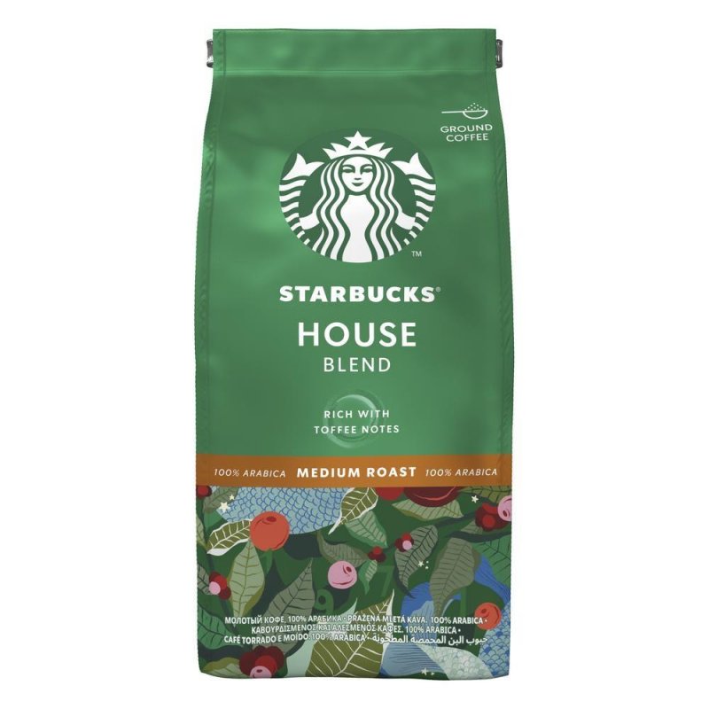 превью Кофе молотый Starbucks House Blend 200 г (вакуумный пакет)