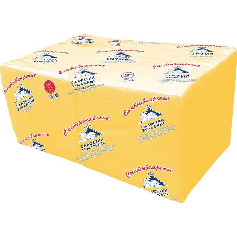 превью Салфетки Profi Pack 2 сл. 24×24 желтые 250 шт./уп. 