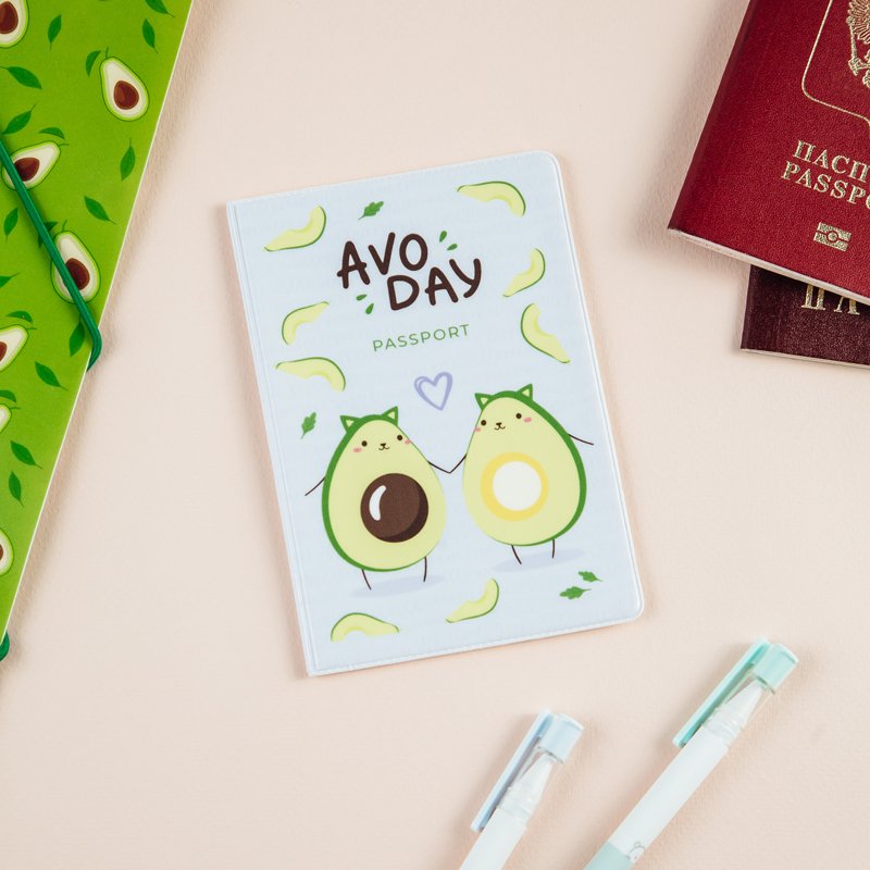 превью Обложка для паспорта MESHU «AvoDay», ПВХ, 2 кармана
