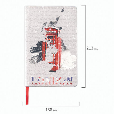 Ежедневник недатированный А5 (138×213мм), BRAUBERG_Серия_4наз4, гибкий, 136л, кожзам, 