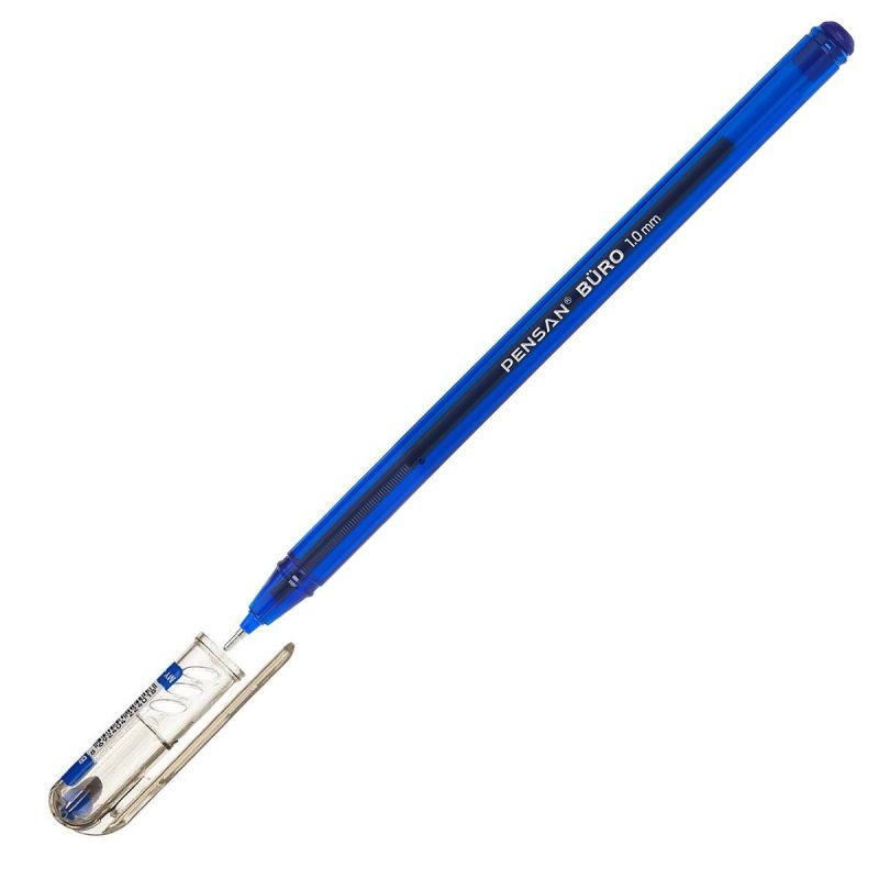 Ручка шариковая неавтоматическая Pensan Buro, масл, синий 2270/50c