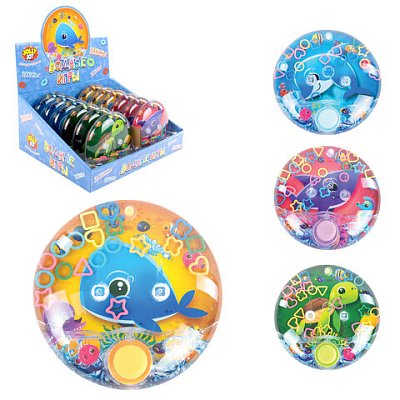 Водная игра ПОДВОДНЫЙ МИР, 10×10 см, колечки, ассорти, 4 вида, JOLLY JOT (ДЖОЛЛИ ДЖОТ)