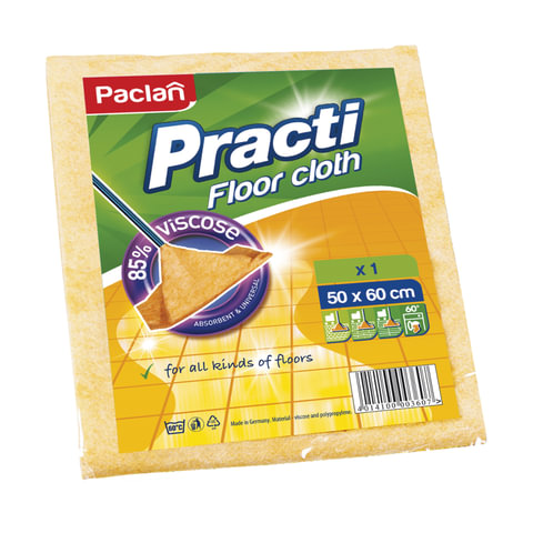 Тряпка для мытья пола PACLAN «Practi», вискоза, 50×60 см