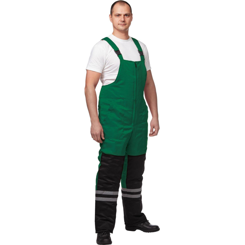 Костюм рабочий зимний муж з03-КПК зел/черн (р.60-62) 194-201