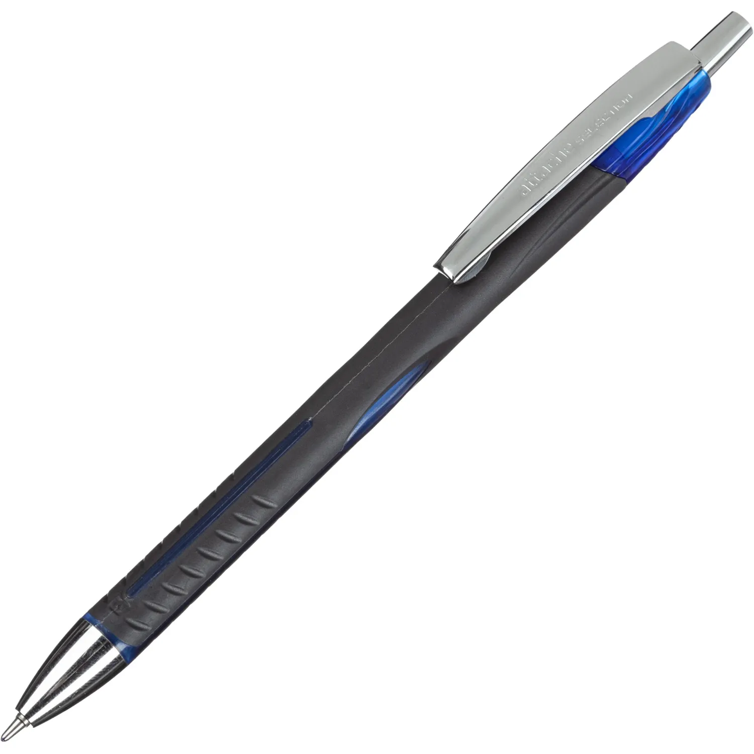 превью Ручка шариковая автоматическая Attache Selection Glide Aerogrip синяя (толщина линии 0.5 мм)