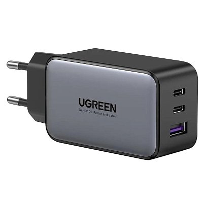 Зарядное устройство UGREEN сетевое USB A +2 USB C 65 W GAN Fast Char(10335)