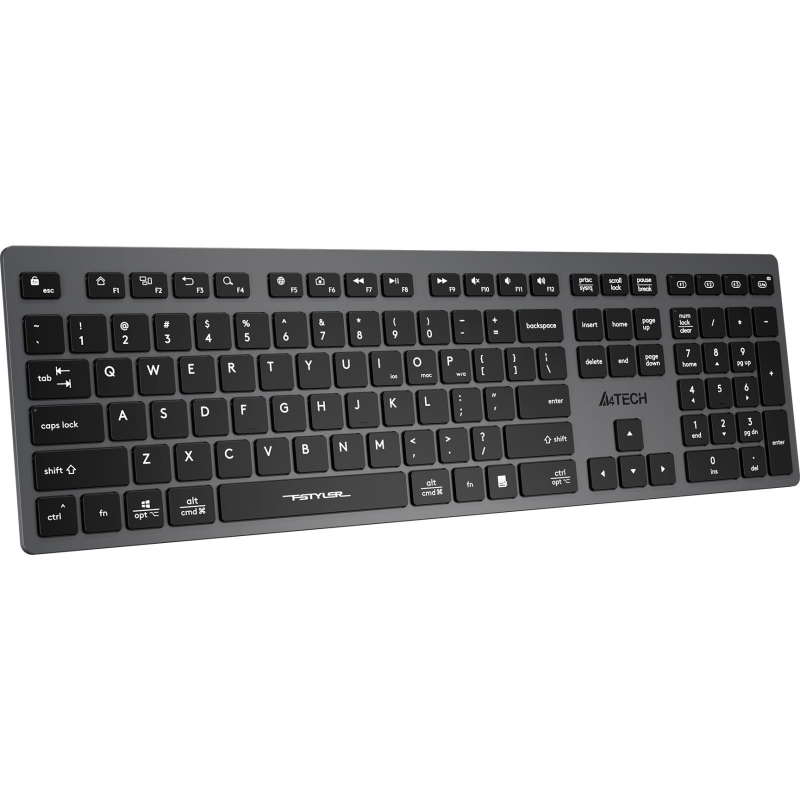 Клавиатура A4Tech Fstyler FBX50C серый USB/BT (FBX50C GREY)