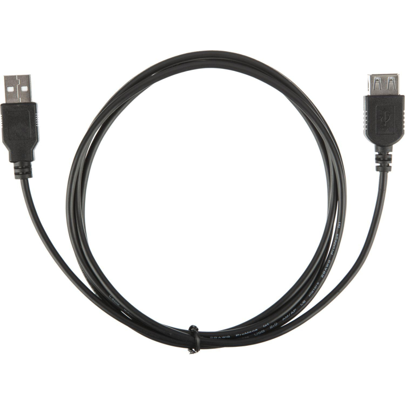 Кабель ProMega USB 2.0 AM/AF, 1.8м, чер (OAVDC009)