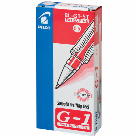 Ручка гелевая PILOT BL-G1-5T красная 0,3мм