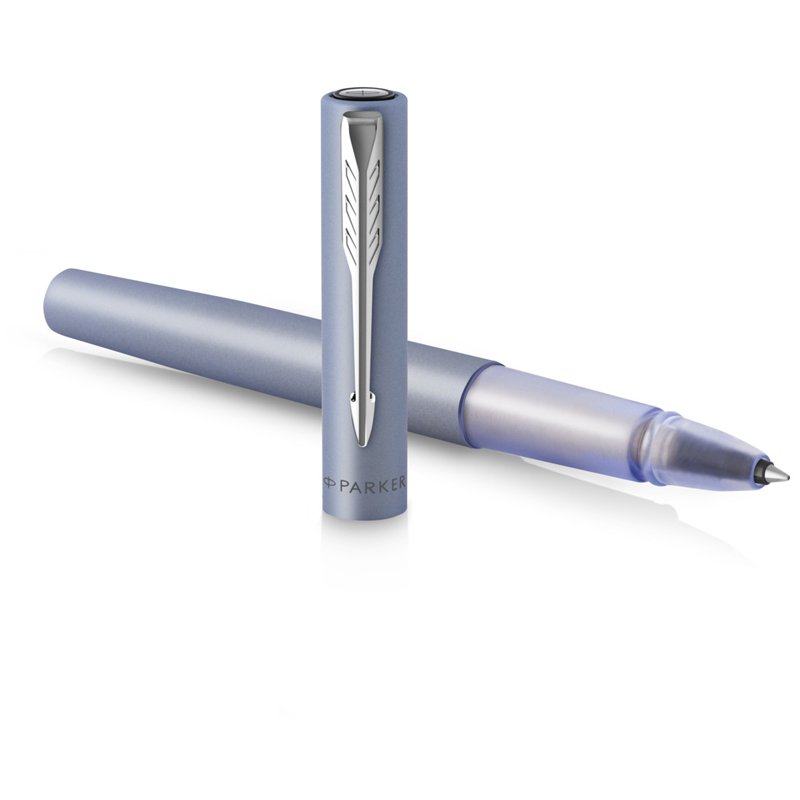 Ручка-роллер Parker «Vector XL Silver Blue» черная, 0.8мм, подарочная упаковка